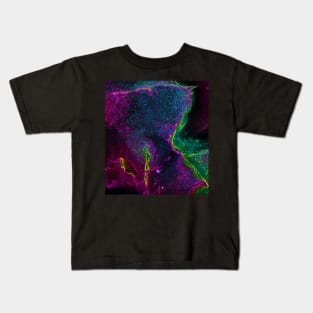 Black Panther Art - Glowing Edges 144 Kids T-Shirt